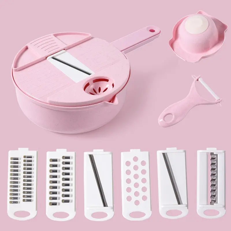 Hachoir Manuel - CutShredGrater™ - Rose - Arsenal de cuisine