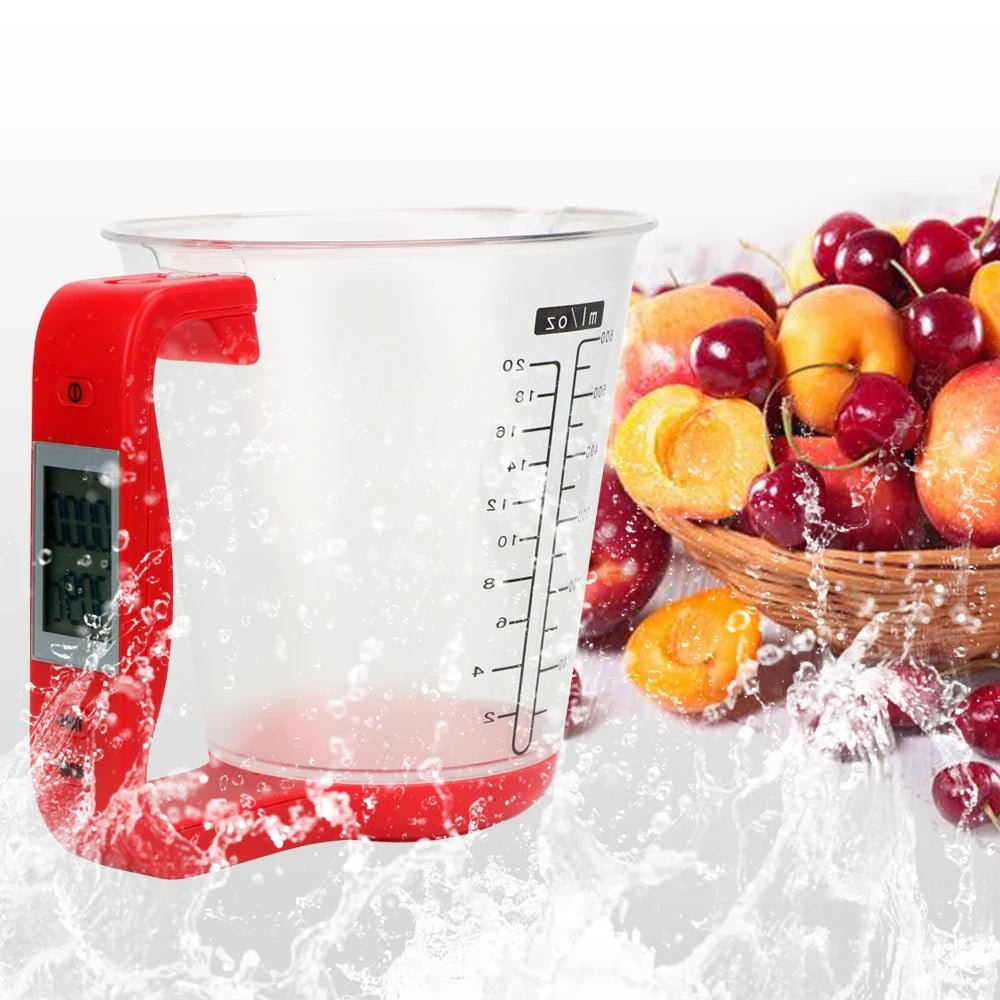 Balance de Cuisine - ElectronicCups™ - Rouge - Arsenal de cuisine